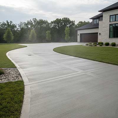 Concrete contractor specializing in driveway installations.