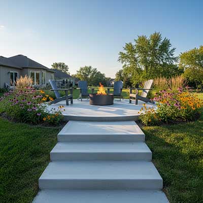 Our concrete contractor services include flatwork such as gazebos and basketball courts.